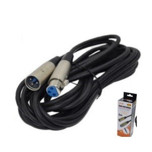 Cable microphone jack 6.5mm M/F (KVM/F-5M)