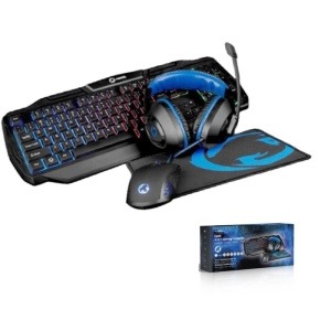 Kit de Jeu Combiné 4-en-1 Clavier, Casque, Souris +Tapis (GCK41)