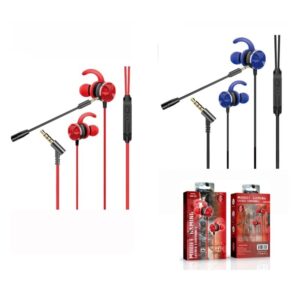 Écouteurs gamer avec micro (GM-A2) rouge -blue